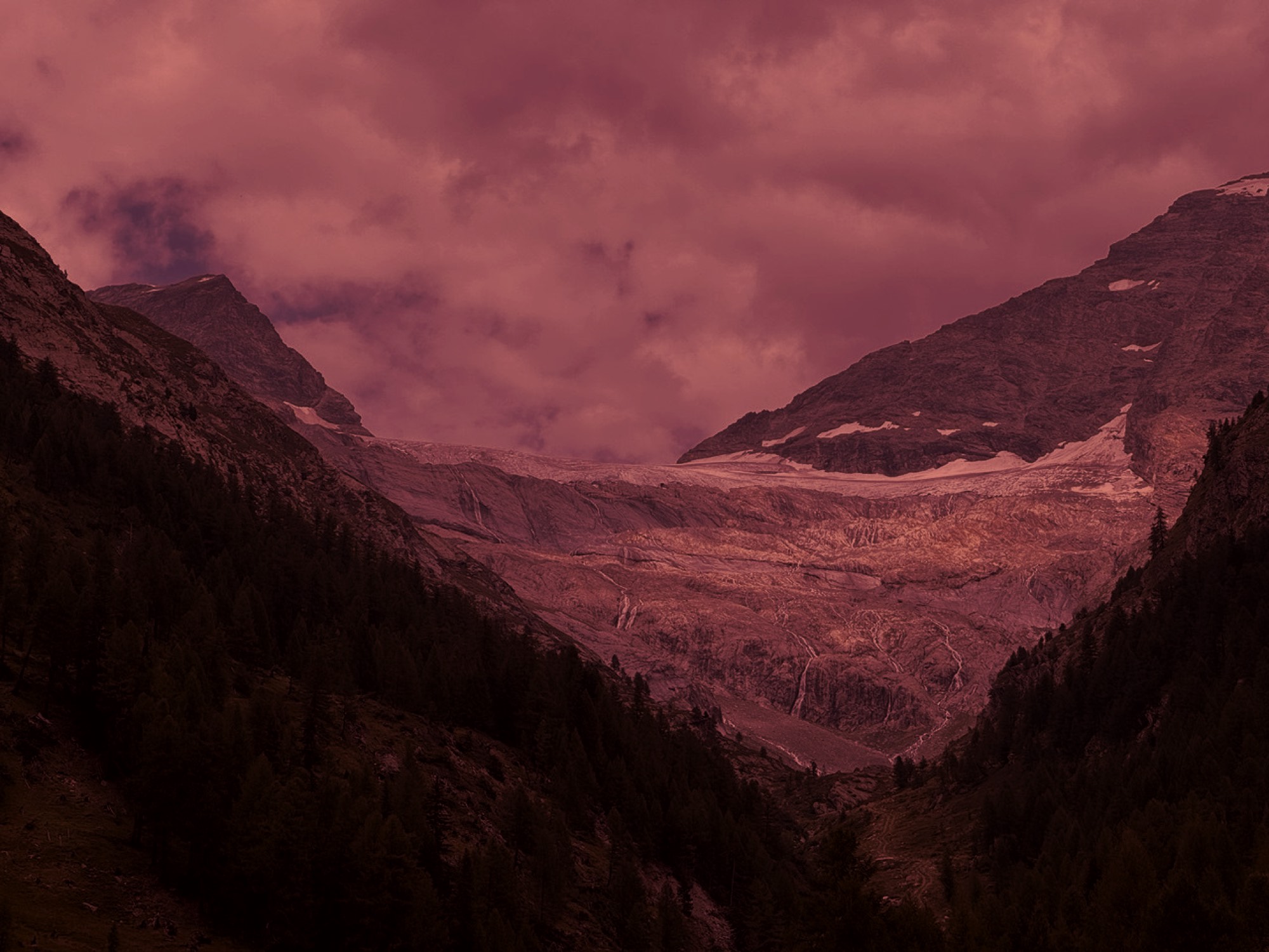 Gletschertal in den Schweizer Alpen